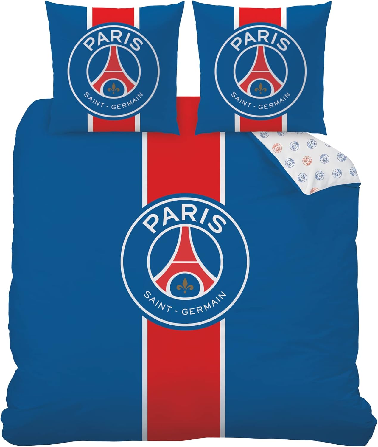 Detalle de CTI PSG Classic parure de lit enfant 100% coton imprimé Garçon (housse 140x200 + taie 63x63)