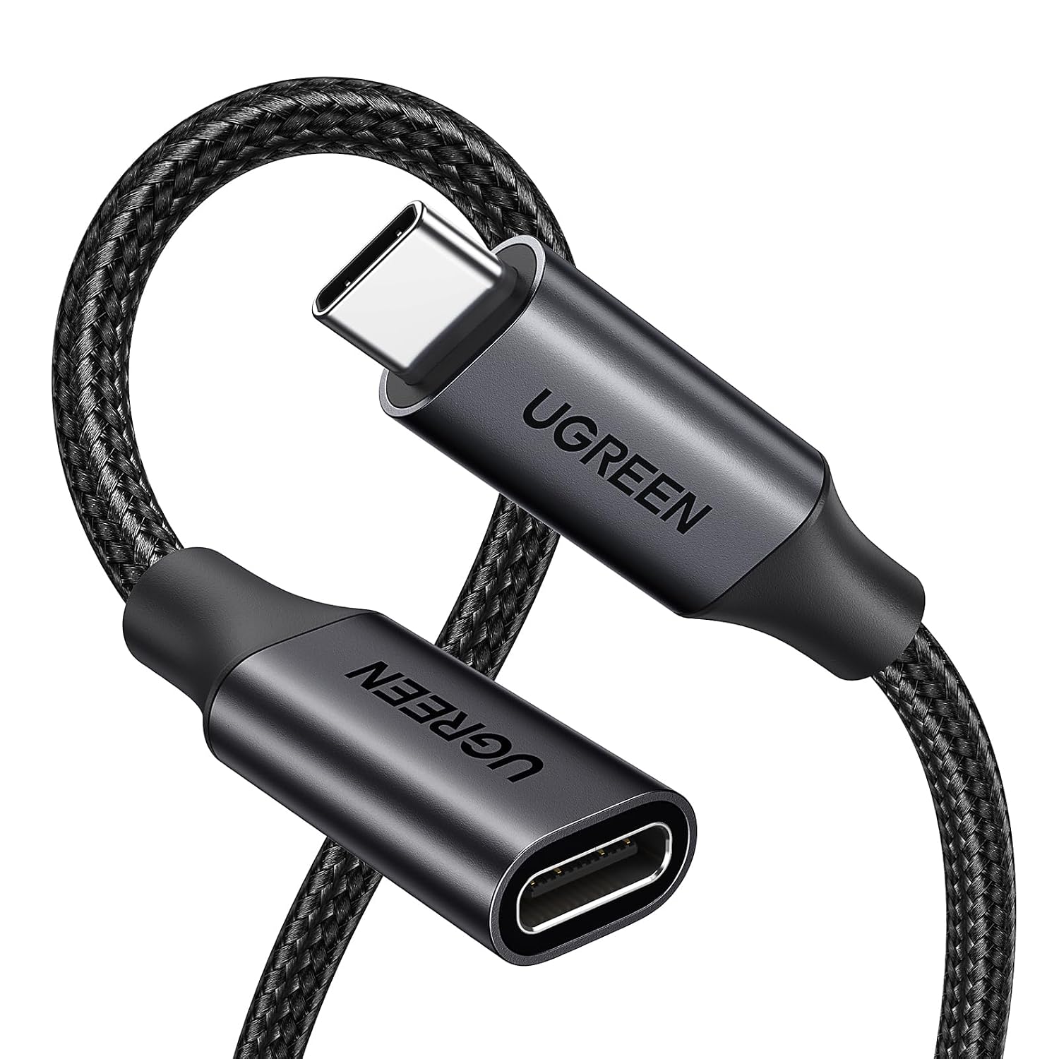 Detalle de UGREEN Rallonge USB‑C 3.2 Gen 2 100 W (4K 60 Hz, 10 Gbps) 1 m – Noir