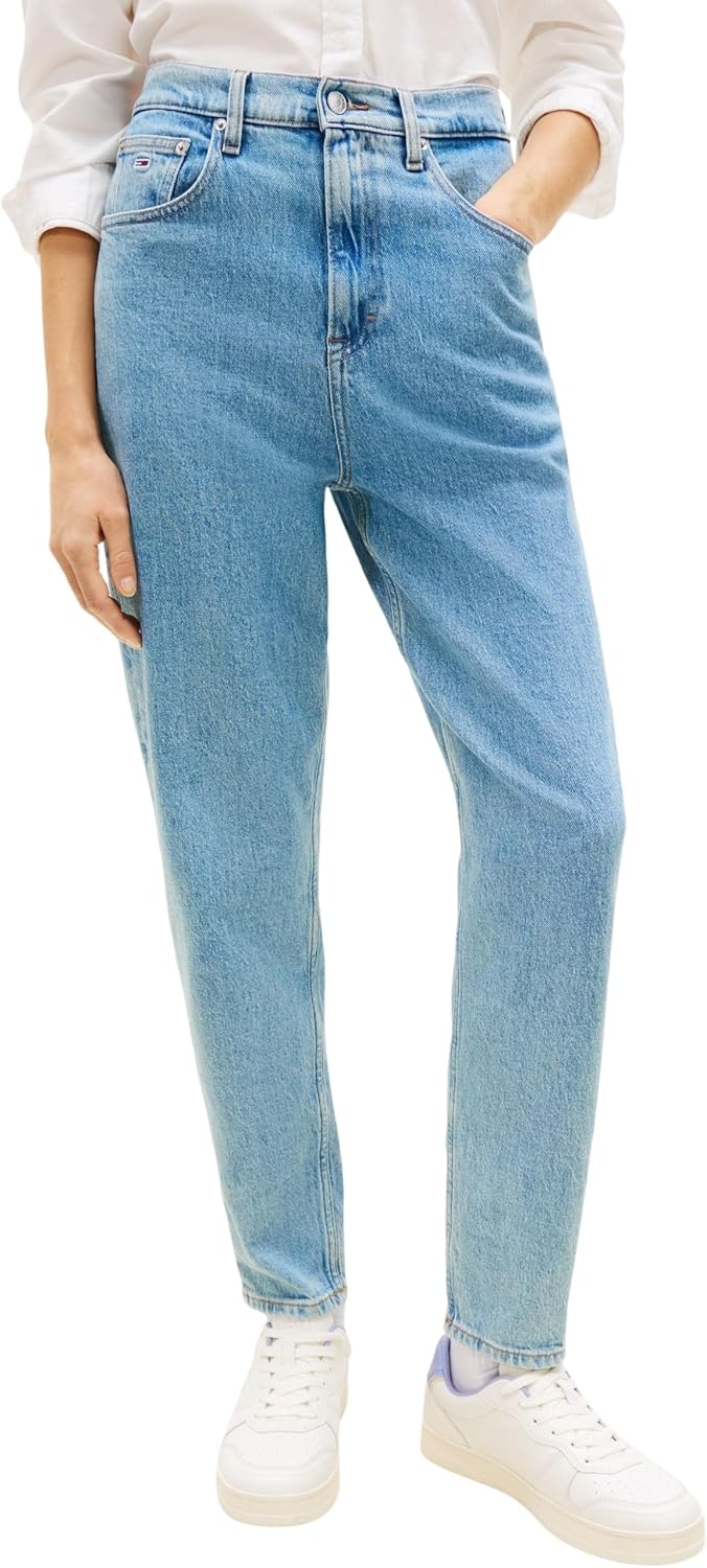 Detalle de Tommy Jeans Jean Femme Mom Jean Taille Haute