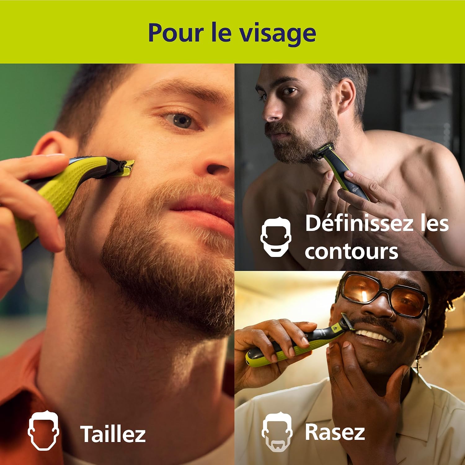 Detalle 2 de Philips OneBlade 360 tondeuse visage et corps 2 lames 360