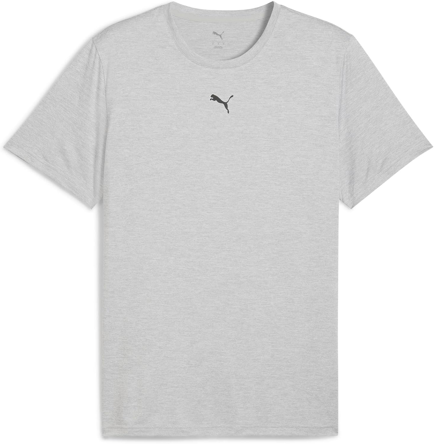 Detalle de T-shirt mixte PUMA M Tad Essentials Heather Cat Tee (CF Small Cat) à col rond