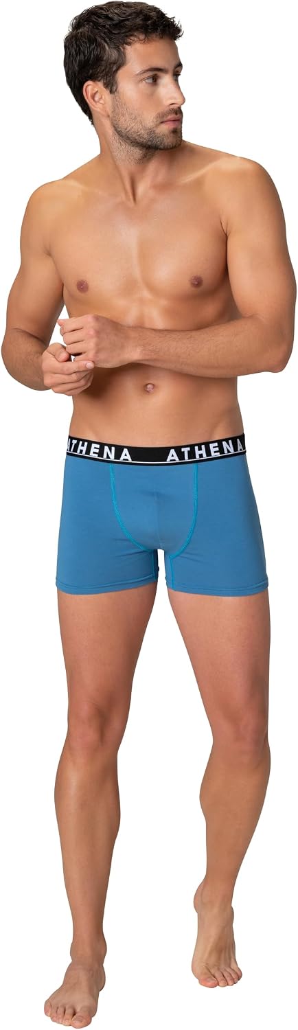 Detalle 2 de Athena – Lot de 3 boxers homme Easy Color, coton élastique respirant
