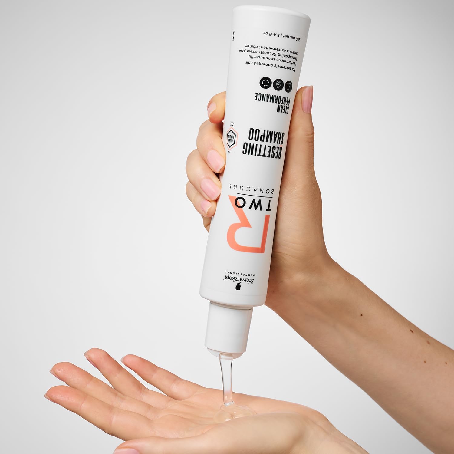Detalle de Schwarzkopf Professional Bonacure R-TWO Resetting Shampoo – Rééquilibre et Réparation en Douceur