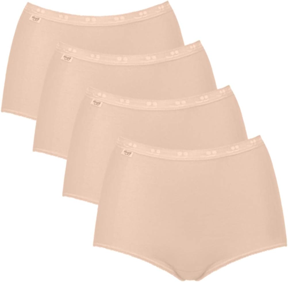 Detalle de Sloggi Basic+ Maxi C4p – Lot de 4 sous-vêtements femme, douceur et confort au quotidien