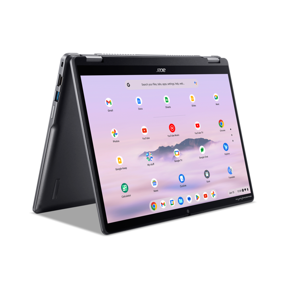 Detalle de Acer Chromebook Plus Spin 514 tactile (CP514-4HN) – 14 pouces, Core i3, 8 Go RAM, 256 Go SSD