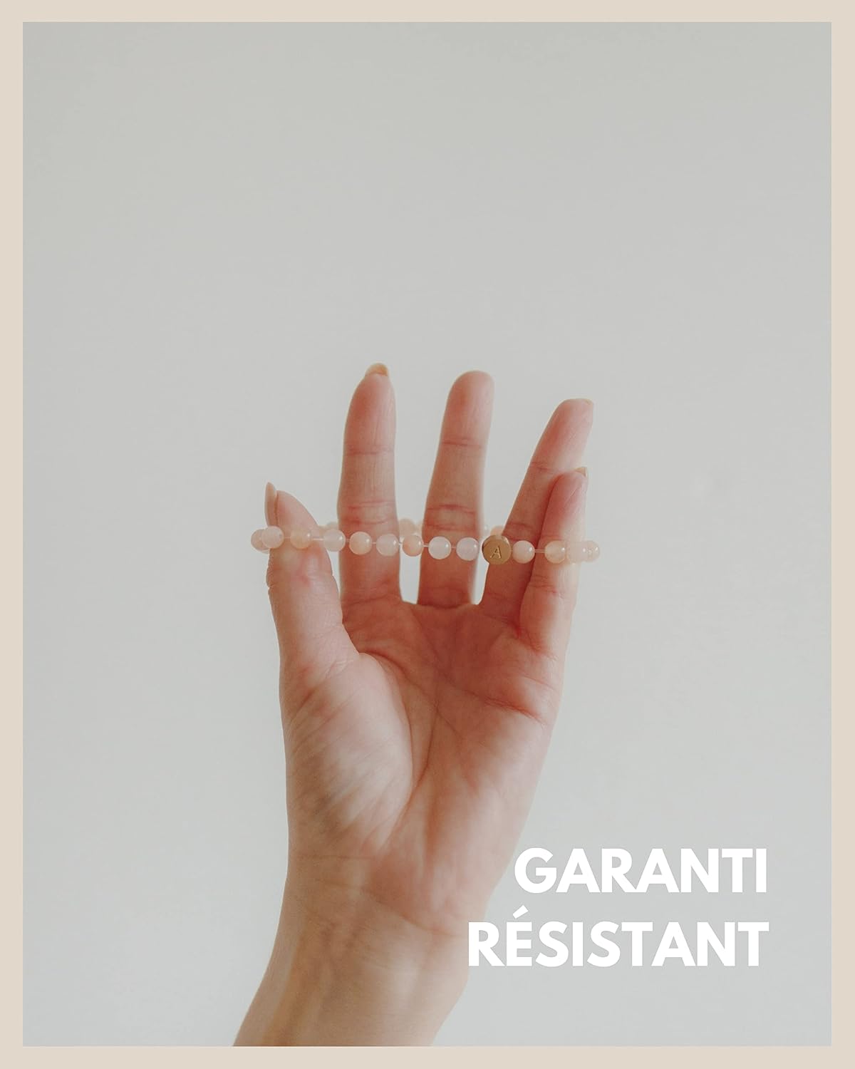 Detalle de GD GOOD.designs Bracelet lettres quartz rose