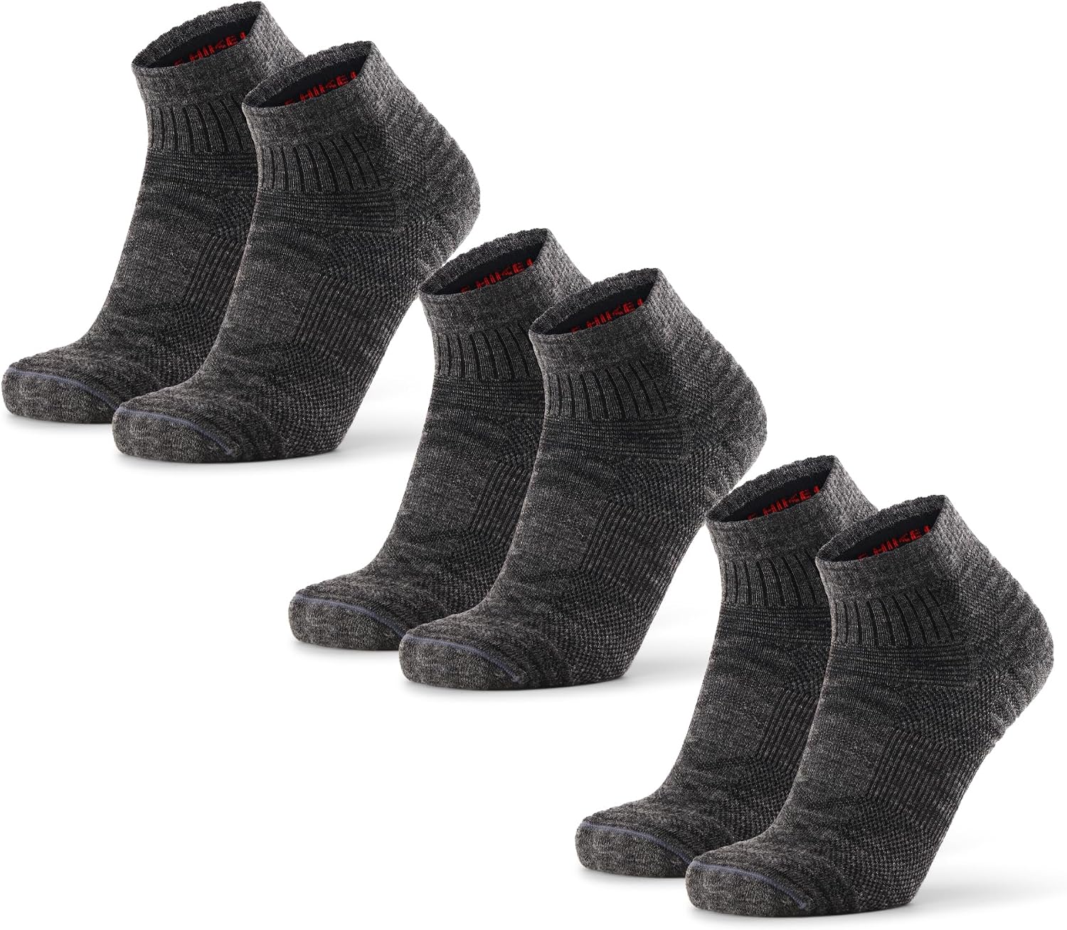 Thumbnail 6 de DANISH ENDURANCE Chaussettes de Randonnée en Laine Mérinos Légères – Unisex, Lot de 3
