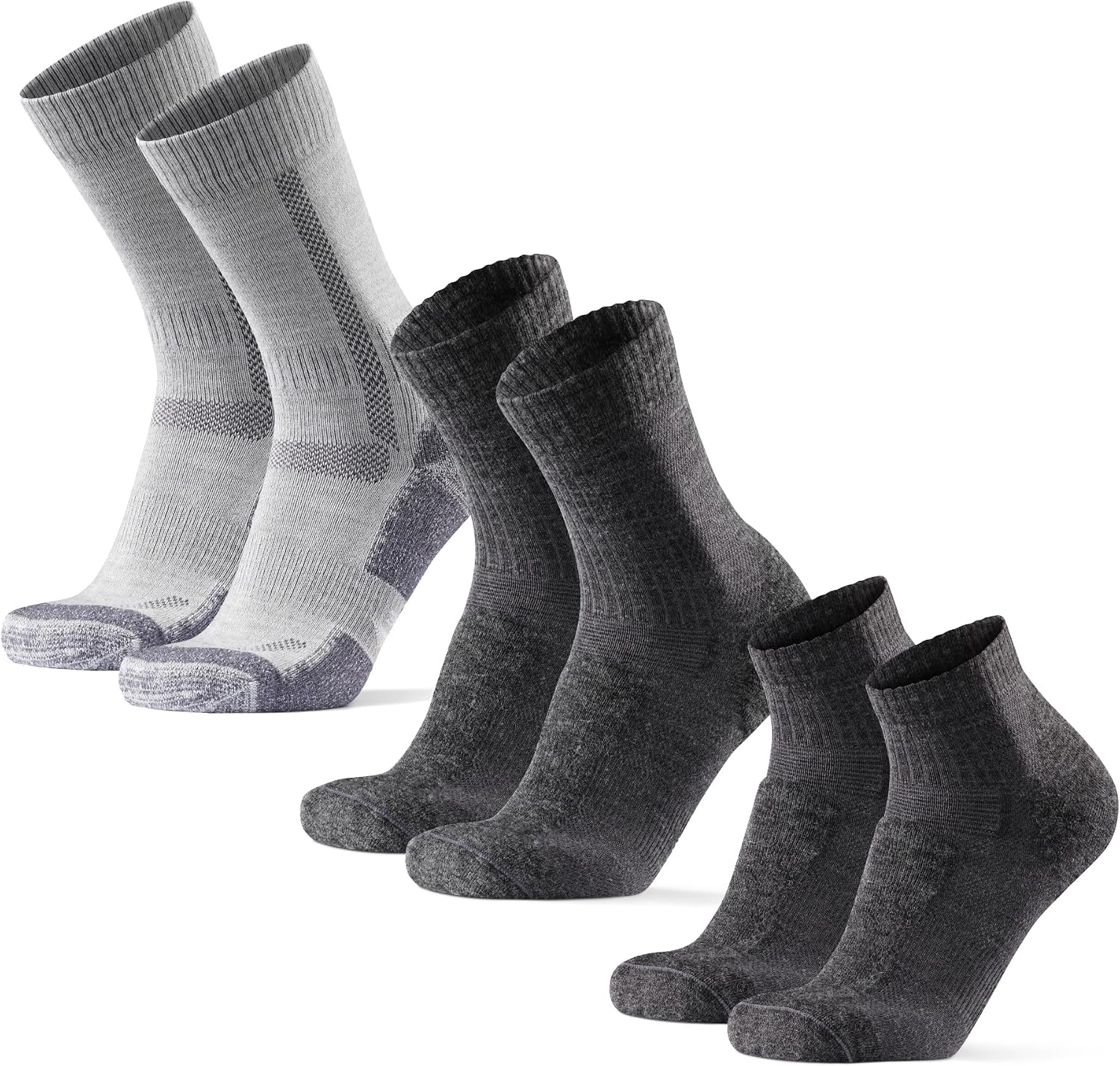 Detalle de Chaussettes Danish Endurance en laine mérinos, lot de 3 ⚙