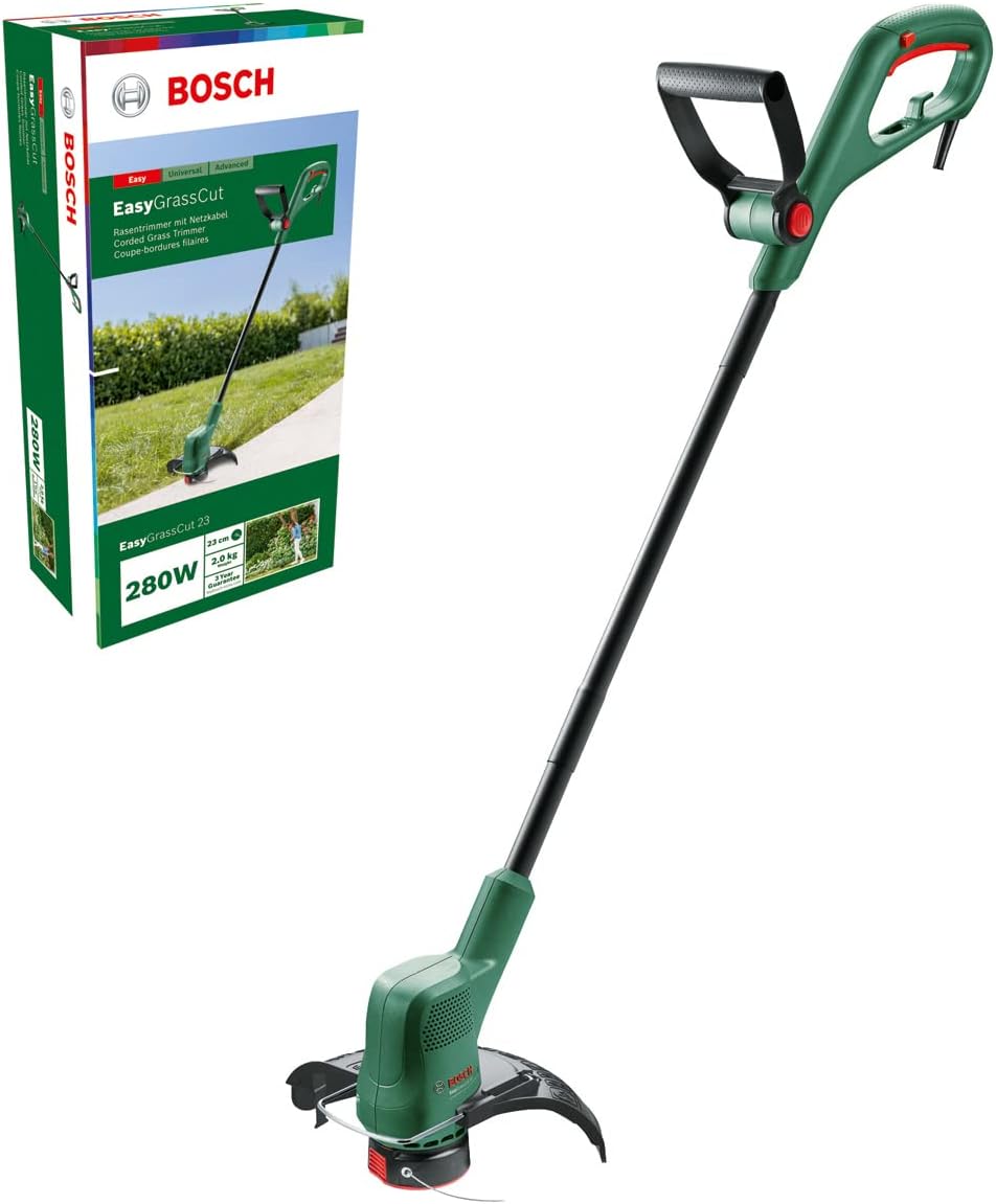Detalle de Bosch EasyGrassCut 23 débroussailleuse électrique sur câble 280 W, diamètre de coupe 23 cm