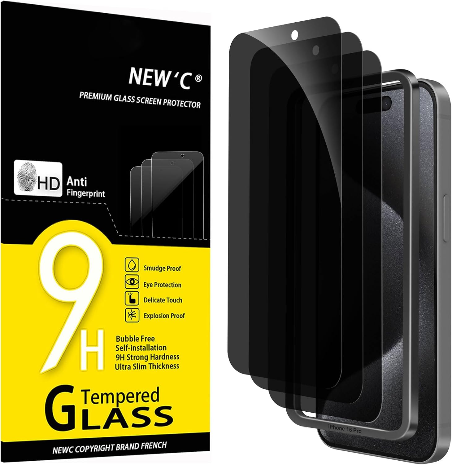 Detalle de NEW'C iPhone 15 Pro Verre trempé 6,1"