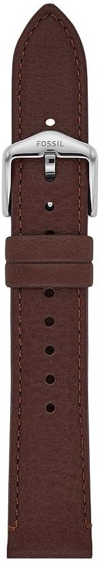 Detalle de Fossil Femmes Bracelet de Montre en Cuir et Acier Inoxydable – Maille Noire 18 mm, Échangeable