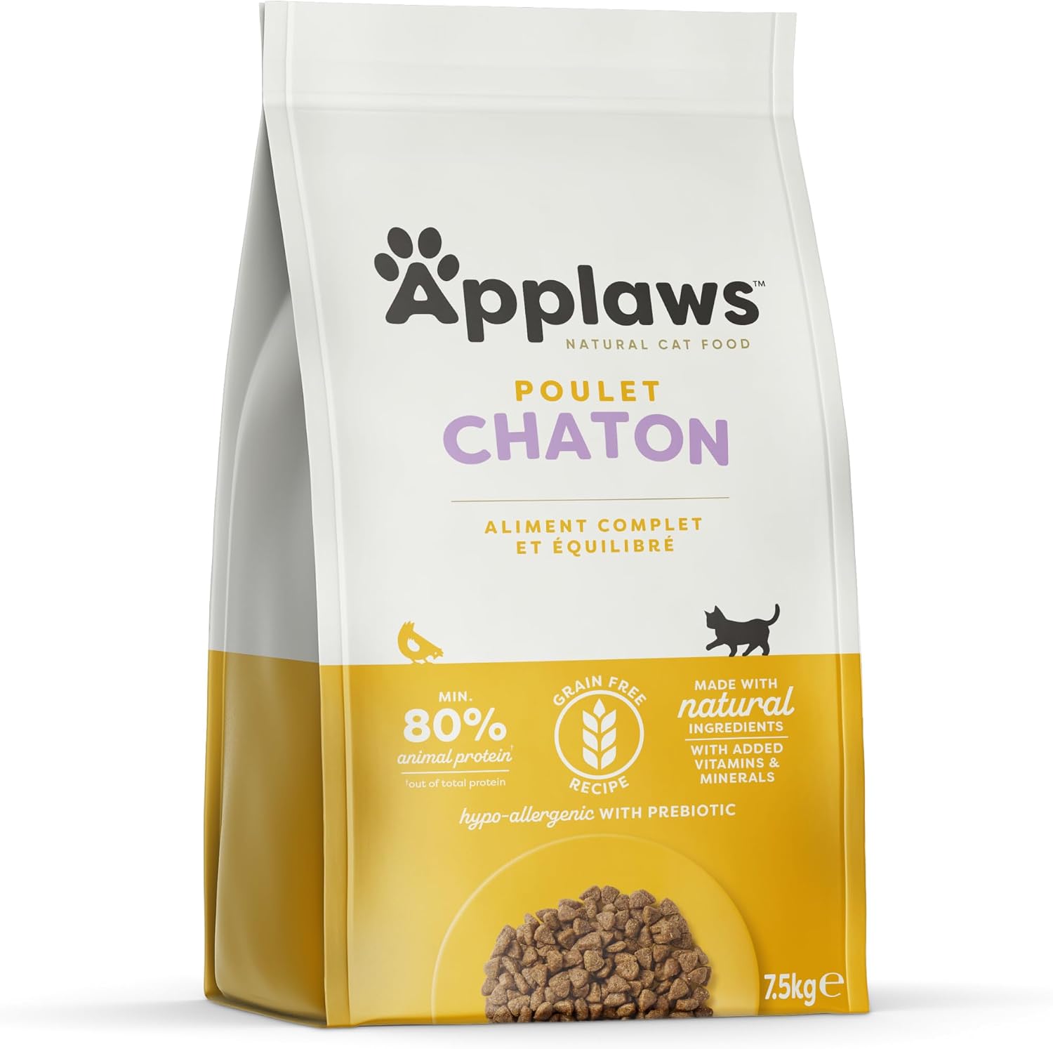 Detalle de Applaws Natural – Aliment sec chatons, croquettes au poulet – 7,5 kg