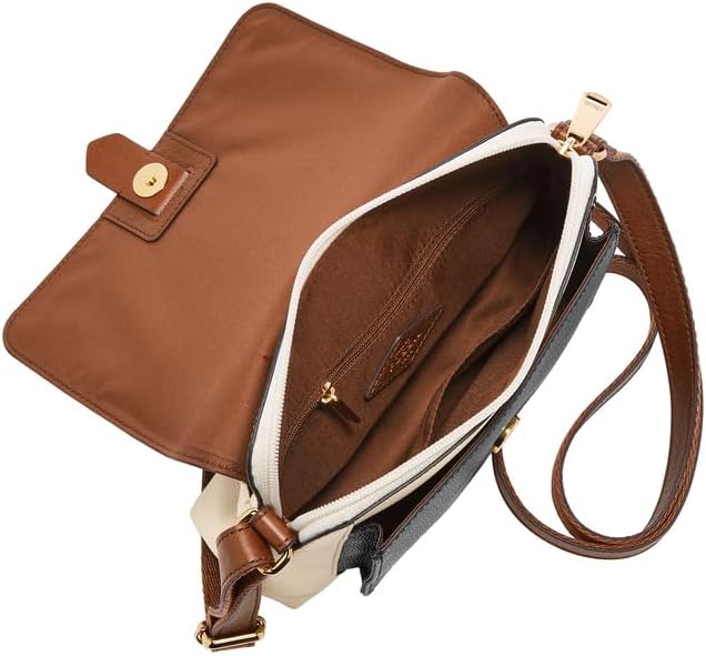 Detalle de Sac bandoulière en cuir Fossil Kinley pour femme, petite taille