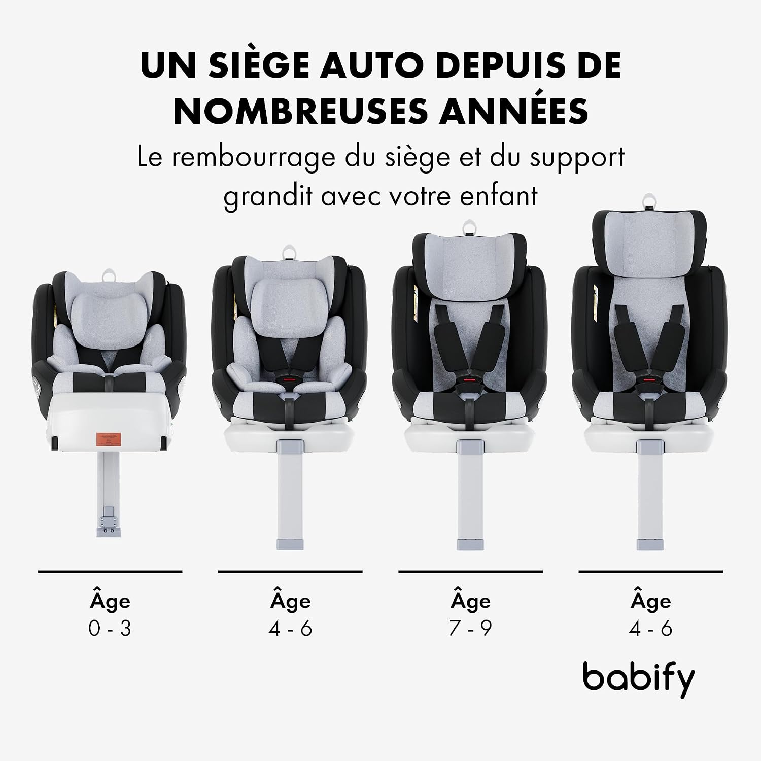 Thumbnail 5 de Babify Siège auto pivotant 360°