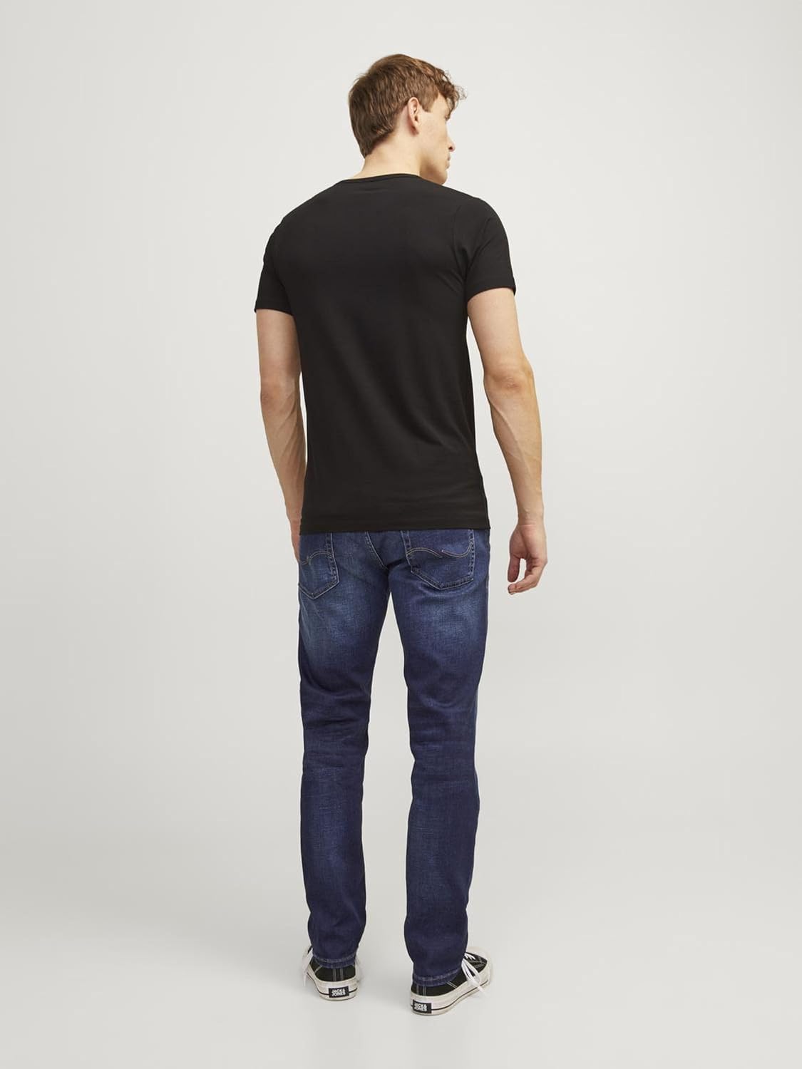 Detalle de JACK & JONES JJICLARK JOS 278 : jean coupe regular à taille mi-haute