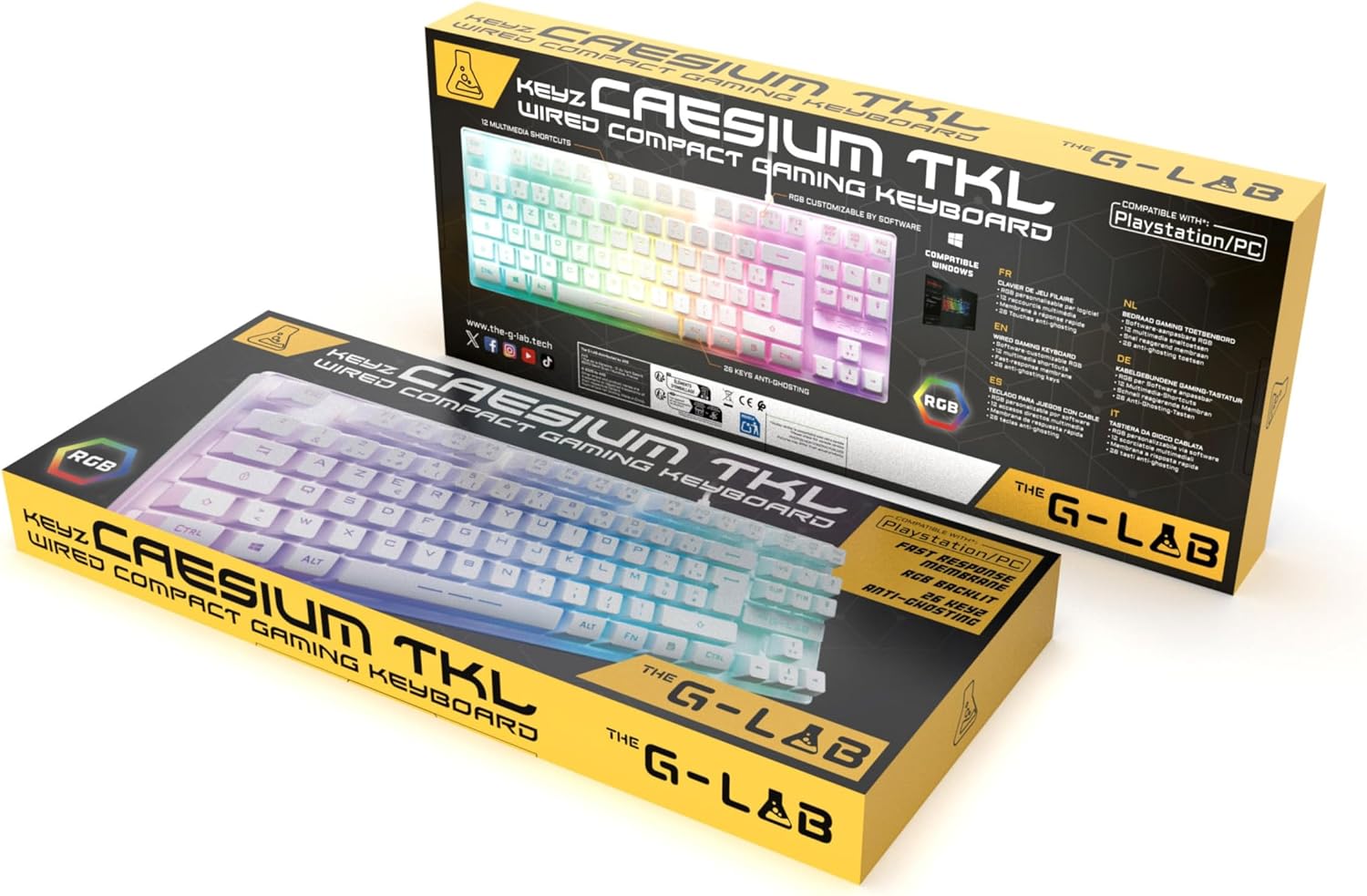 Thumbnail 6 de The G-Lab Keyz Caesium TKL RGB 8…