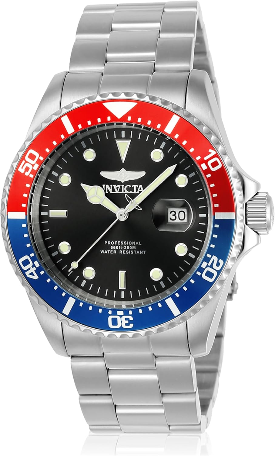 Detalle de Invicta Pro Diver Montre Homme – Mouvement Quartz, Acier Inoxydable 43 mm