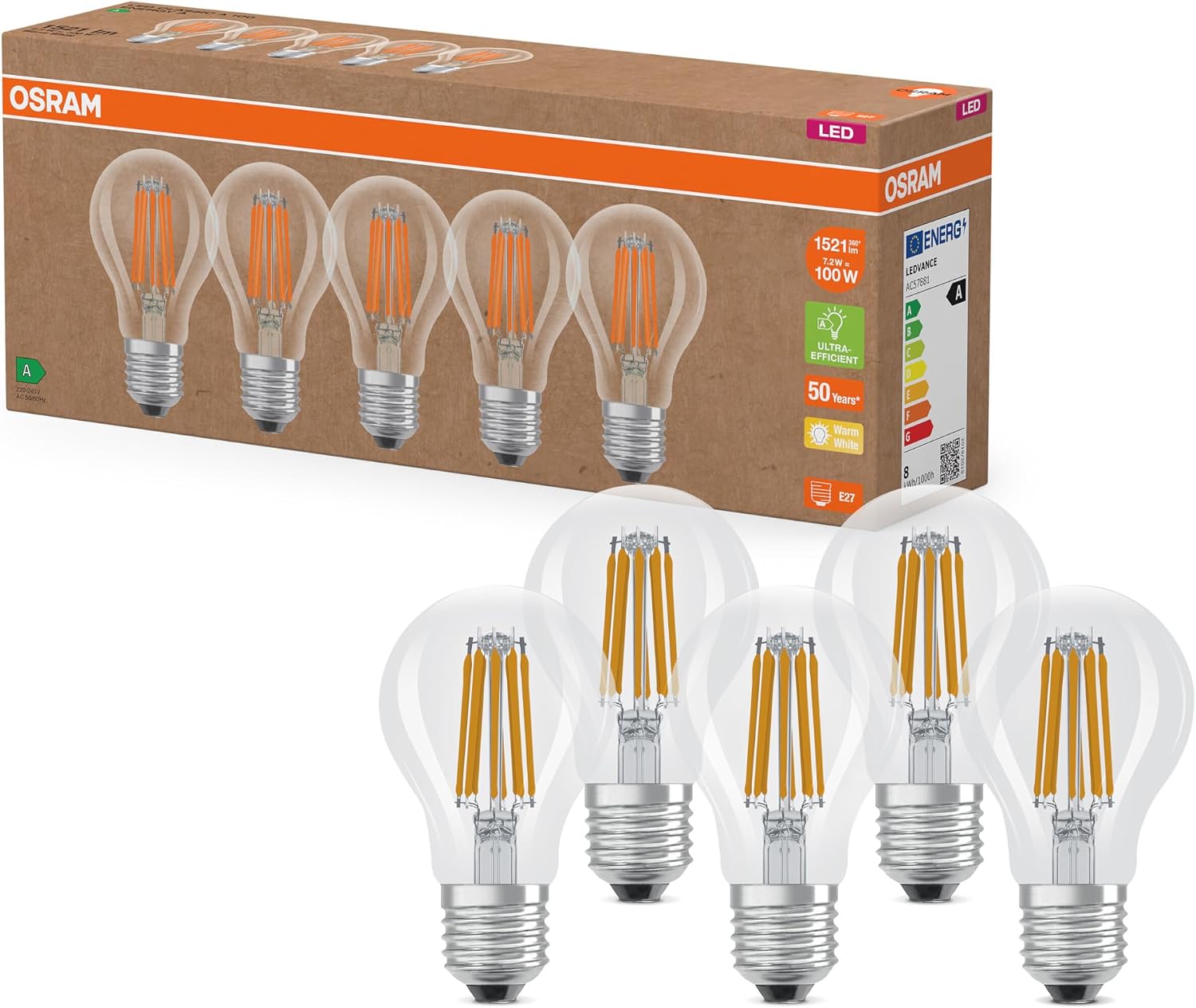 Thumbnail 4 de OSRAM ampoule LED E27 5 pièces