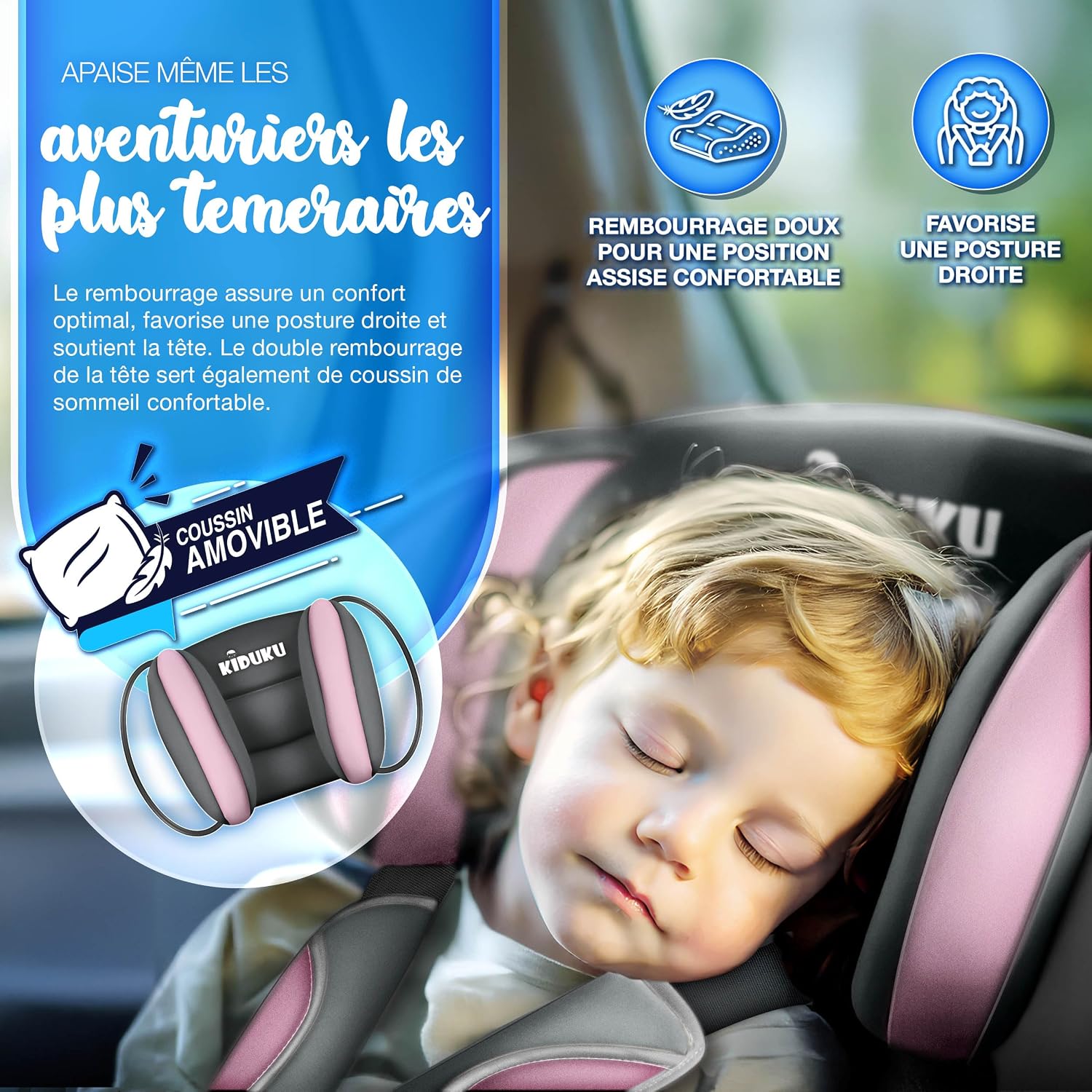 Detalle de KIDUKU Siège auto évolutif 9–36 kg 👶
