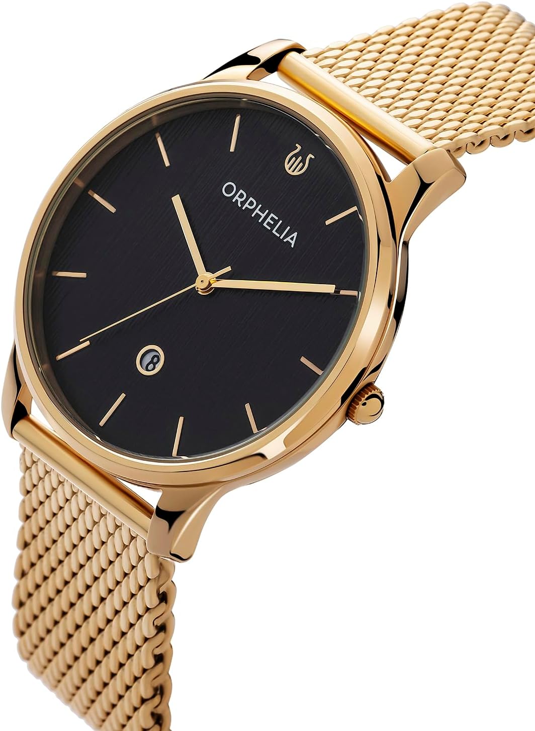 Detalle 2 de Orphelia Portobello Homme: montre analogique quartz, boîtier doré et bracelet acier