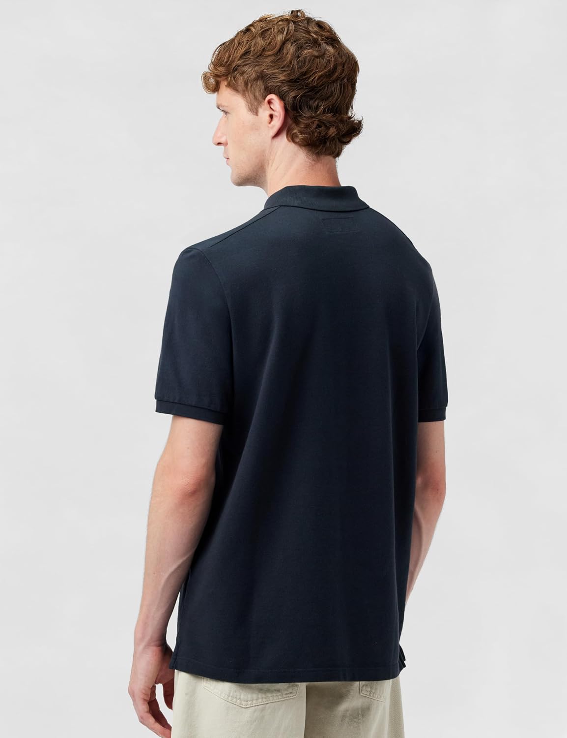 Detalle de Marc O’Polo polo manches courtes en coton biologique Regular Fit, Bleu Dark Navy (L)