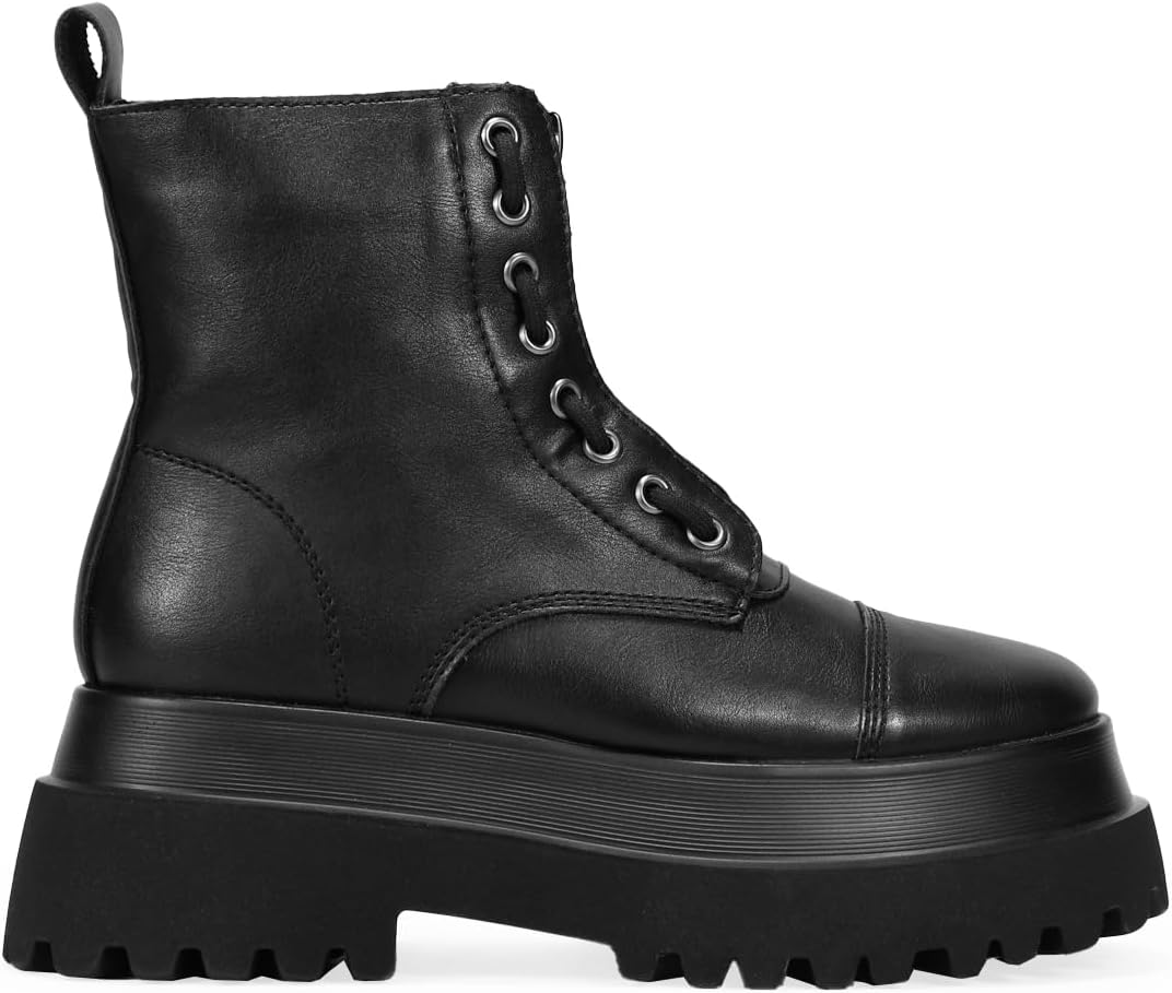Detalle de Bosanova Bottes militaires noires avec lacets ⚙