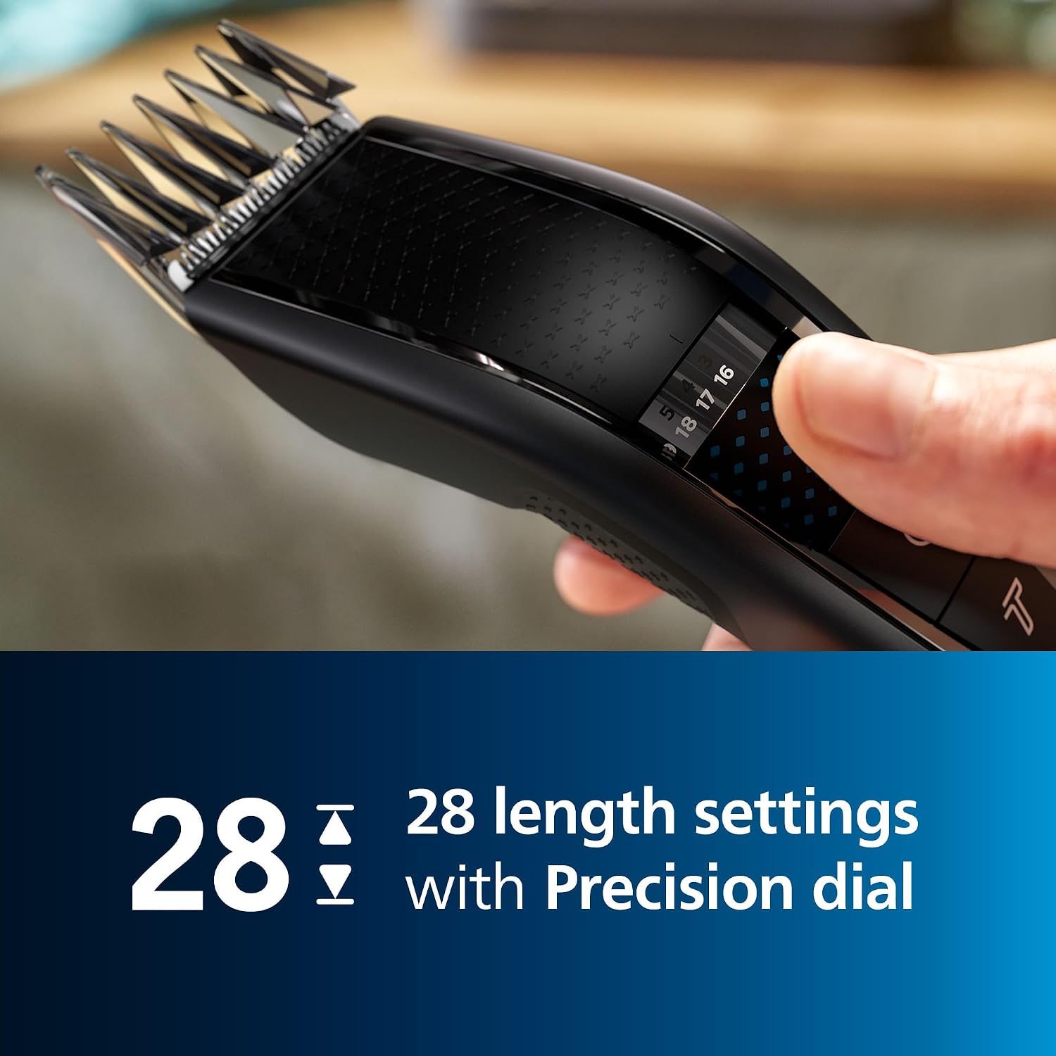 Detalle de Philips Série 7000 HC7650/15 — tondeuse multi-usage lavable, 28 longueurs