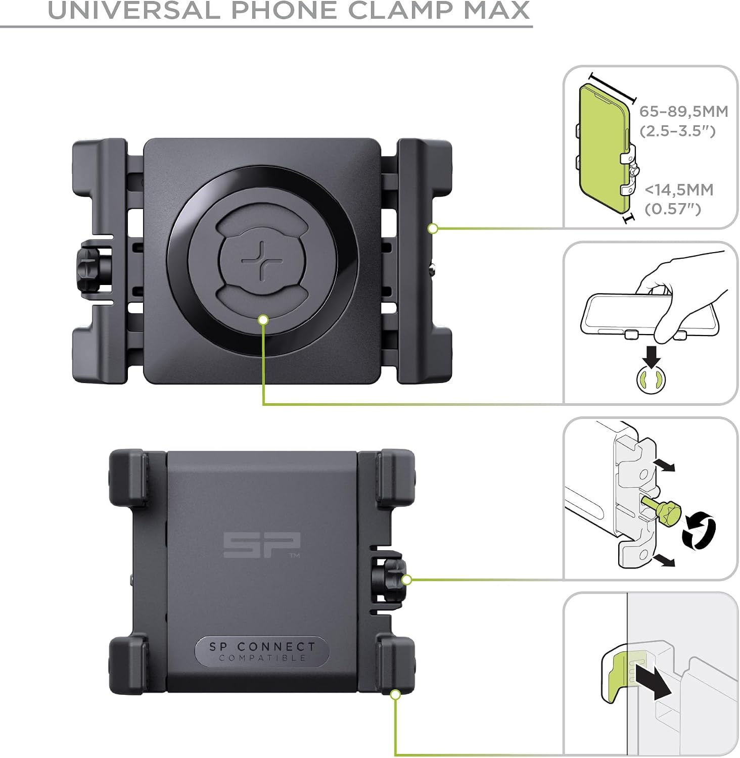 Detalle 2 de SP CONNECT Kit Support Moto 60% antivibration