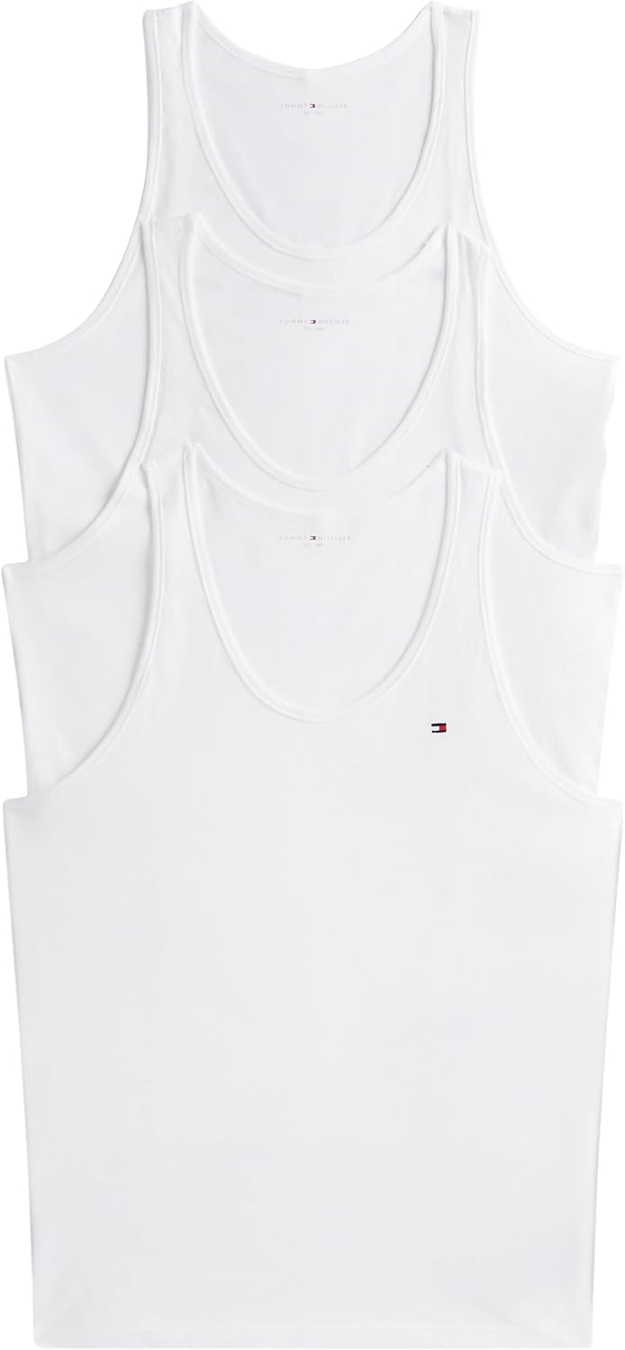 Detalle de Tommy Hilfiger Débardeurs Homme Lot de 3 en Coton