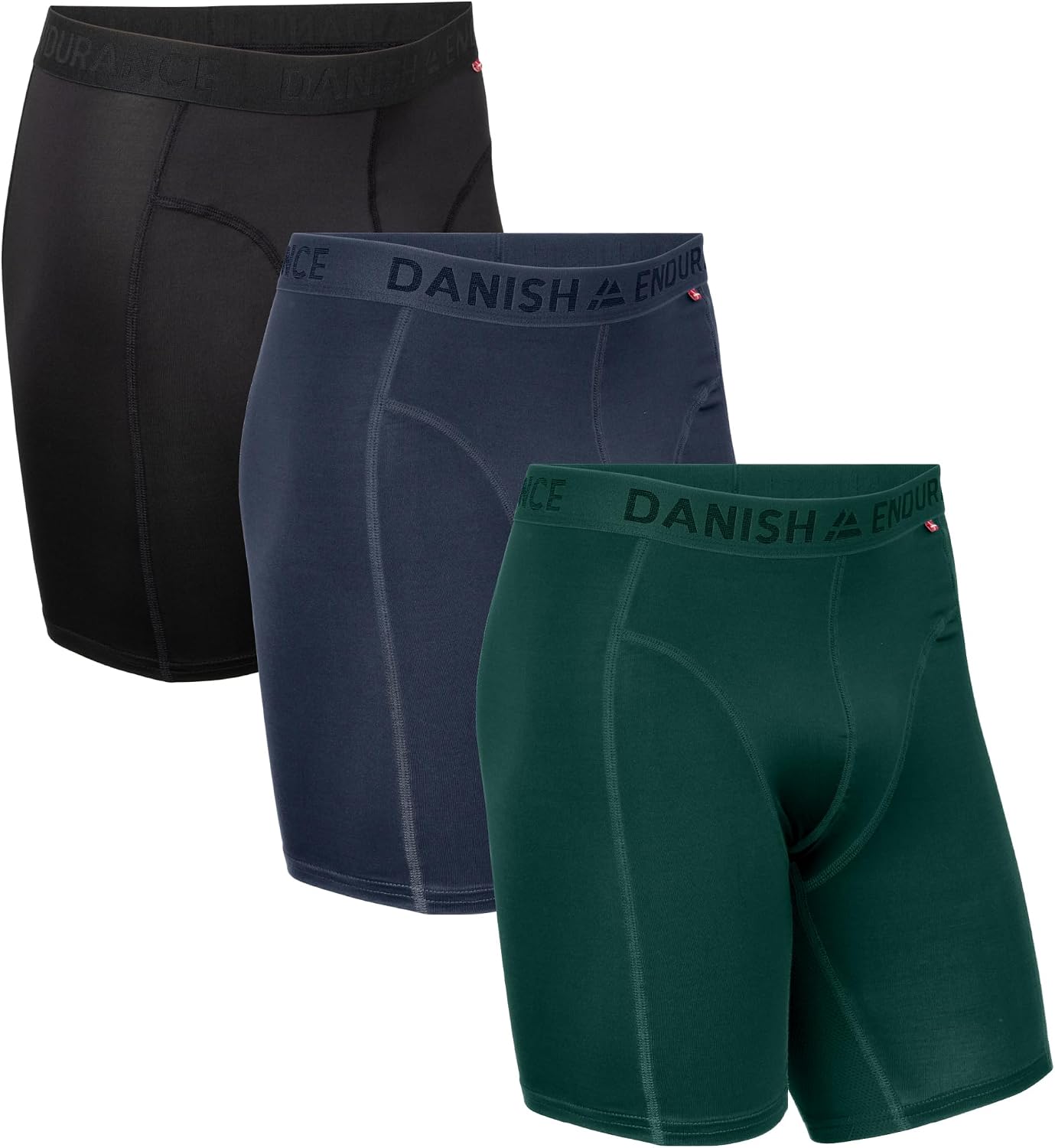 Thumbnail 6 de DANISH ENDURANCE Lot de 3 boxers de course anti-frottements pour homme (pernera normale ou longue)