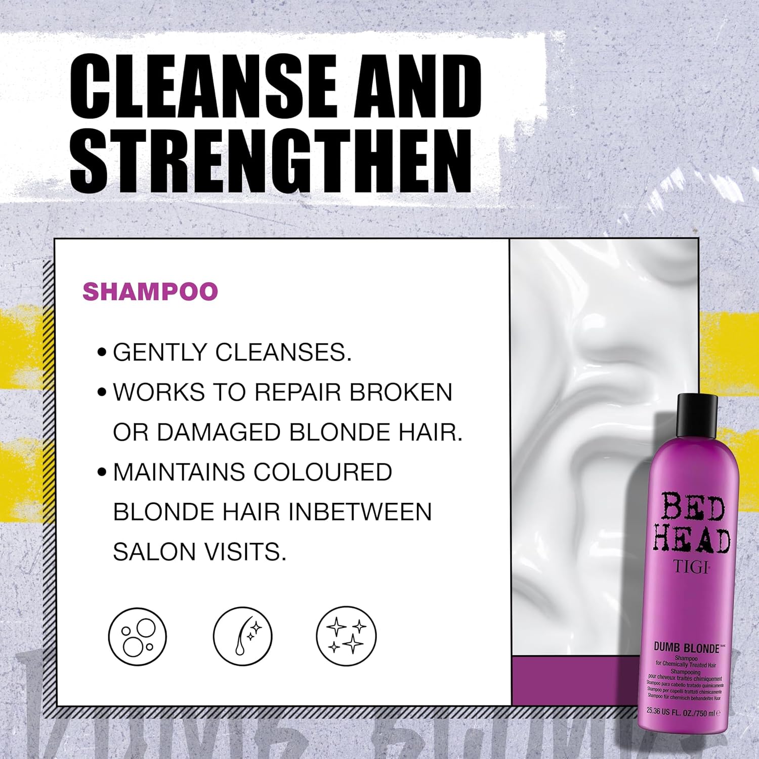 Detalle 2 de TIGI Dumb Blonde Shampooing 750 ml