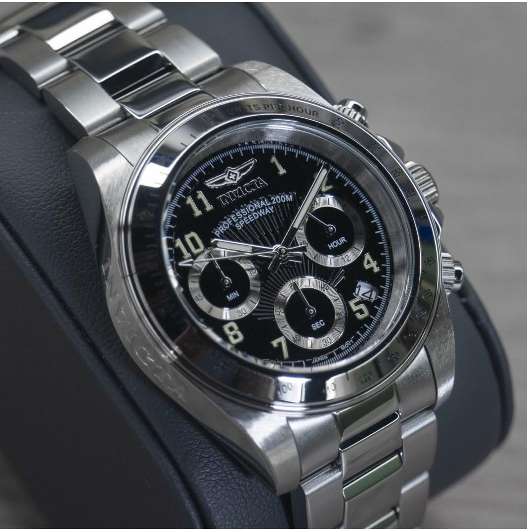 Detalle de Invicta Speedway Montre Homme 39 mm - Mouvement Quartz, Acier Inoxydable