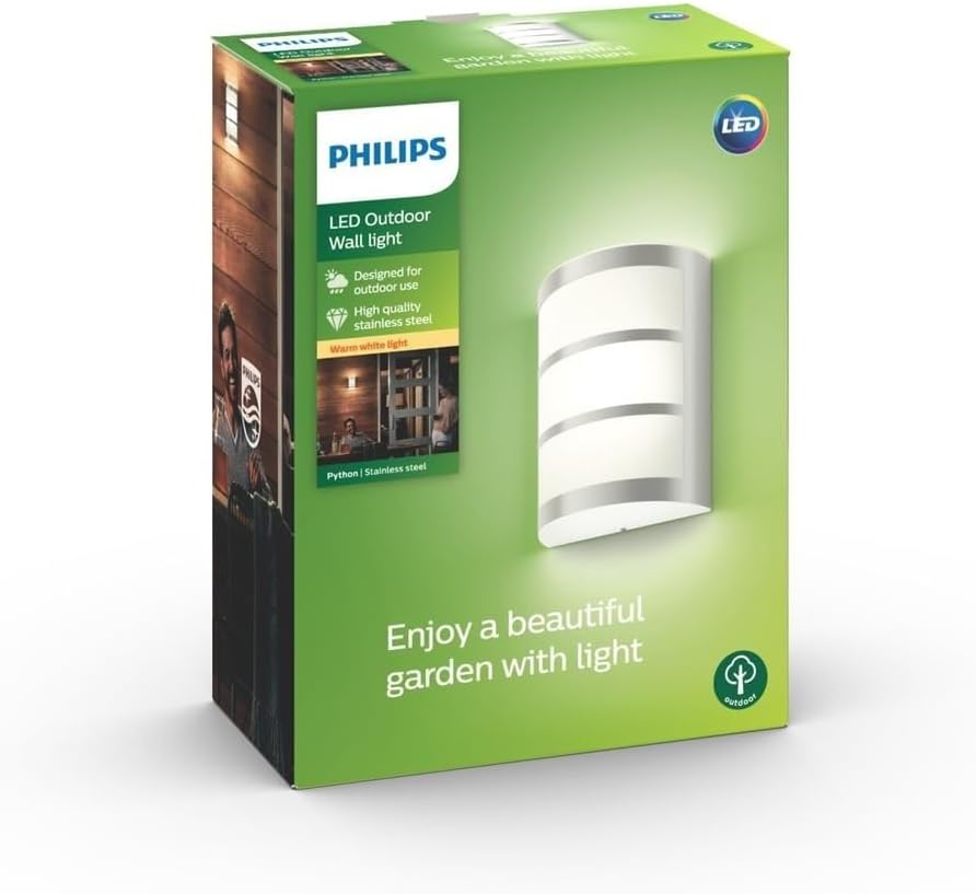 Detalle de Philips Python 173234716 applique en inox 1 x 6 W argenté