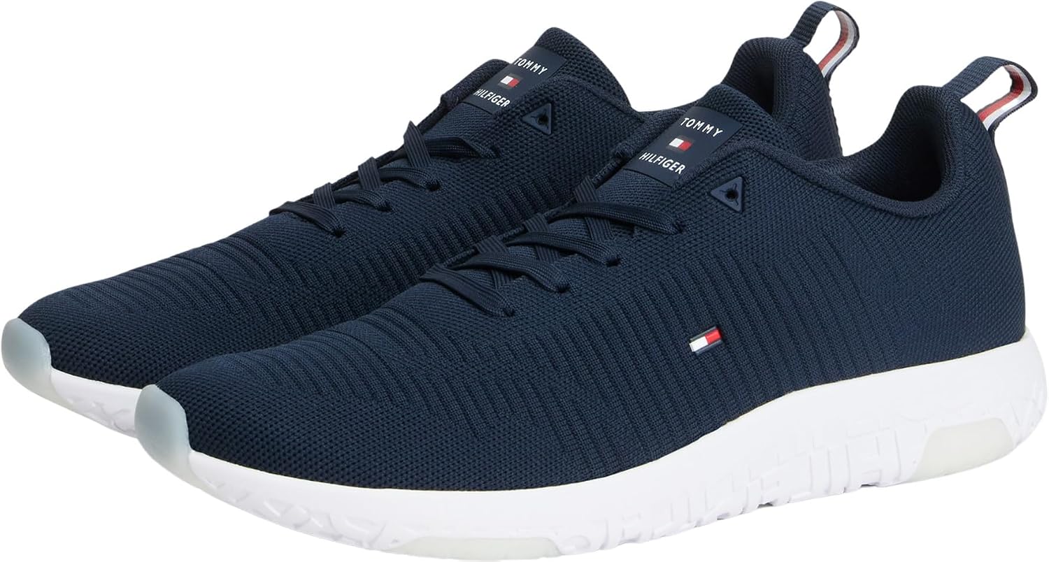 Detalle de Tommy Hilfiger Baskets de Running Homme Corporate Knit Rib Runner