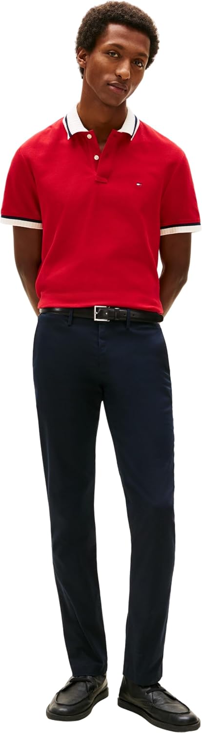 Detalle de Tommy Hilfiger Pantalon Homme Core Denton 1985 – Pima Cotton Chino