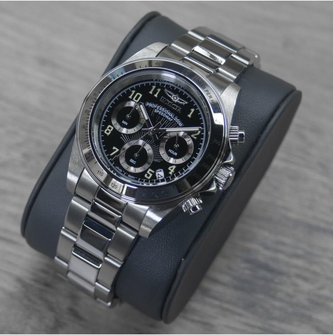 Detalle de Invicta Speedway Montre Homme 39 mm - Mouvement Quartz, Acier Inoxydable