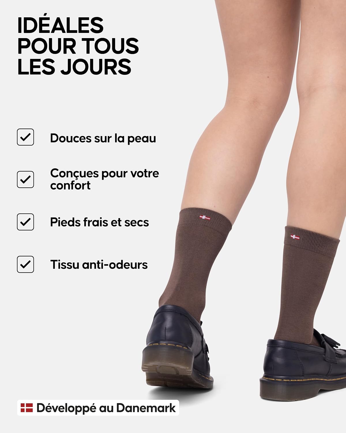 Detalle de DANISH ENDURANCE Chaussettes bambou 6 paires