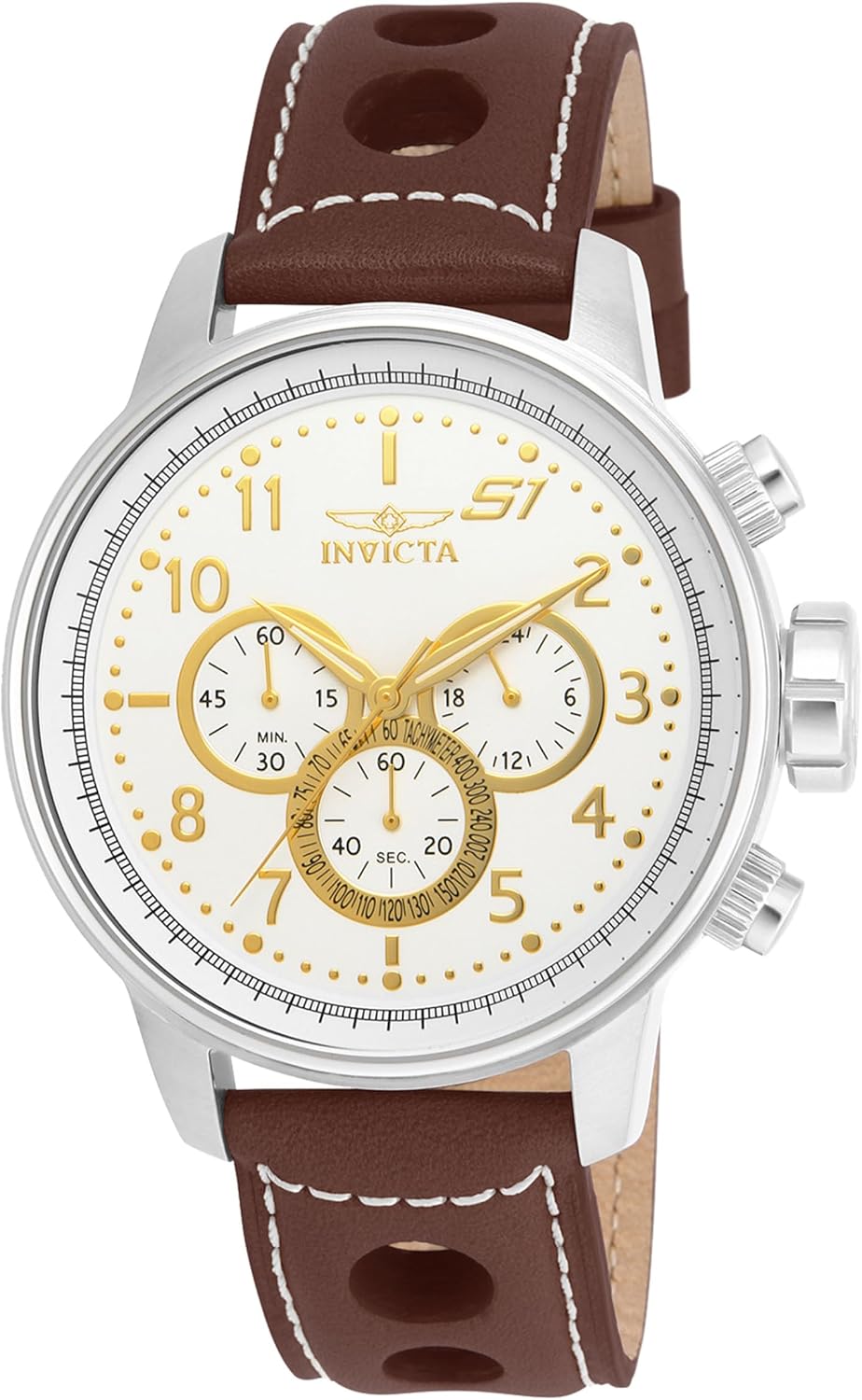 Detalle 2 de Invicta S1 Rally Montre Homme 48 mm – Quartz, acier inoxydable, noir