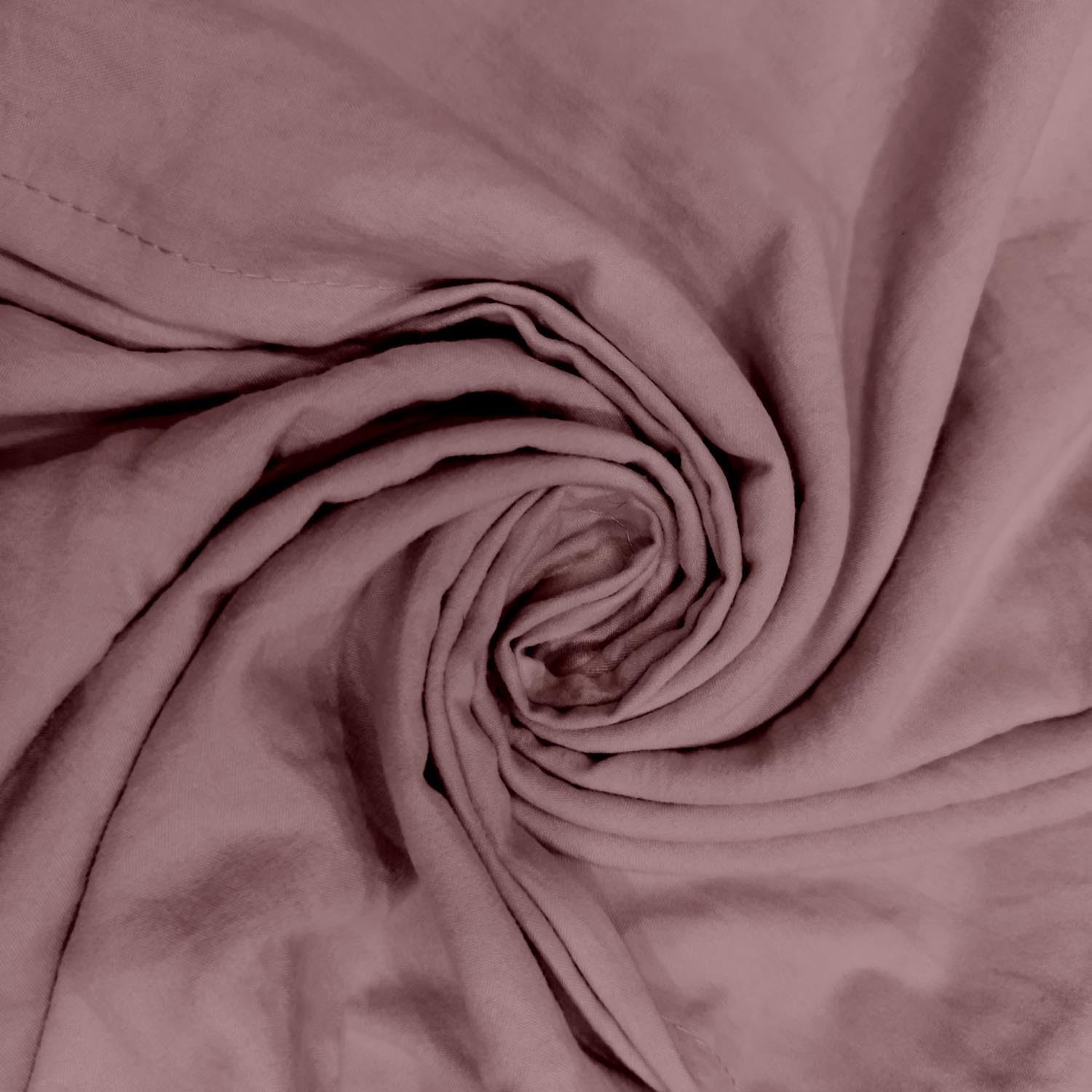 Detalle de Intemporel Parure housse de couette en microfibre lavée Boheme Vieux Rose 240x220 cm (Soleil d’Ocre)