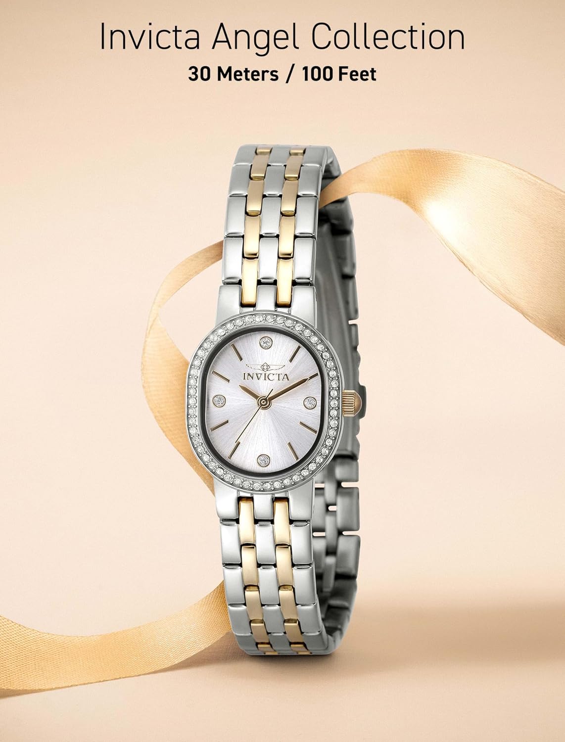 Detalle de Invicta Angel 48136 pour femme — montre à quartz en acier inoxydable, boîtier 20 mm