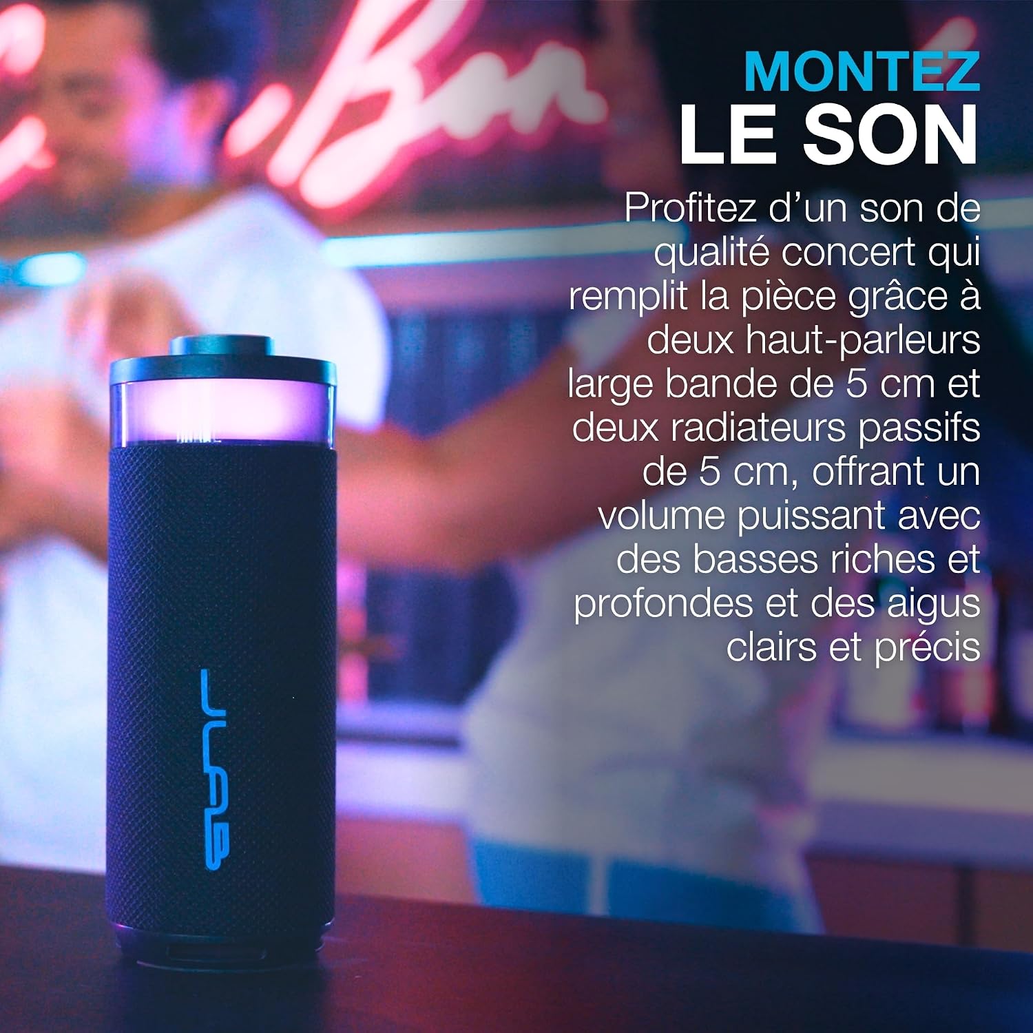 Detalle de JLab Go Party enceinte Bluetooth, 10 W
