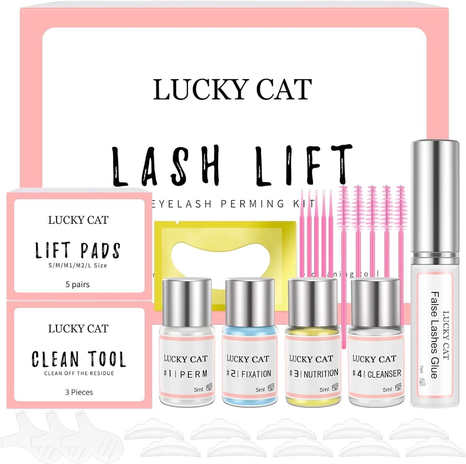 Detalle de LUCKY CAT Kit Rehaussement de Cils 6 à 8 semaines 💄