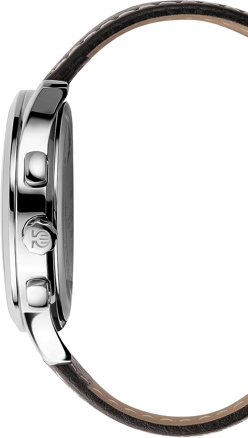 Detalle de Orphelia Montre Homme 24h Dual Time Quartz Cuir – acier et cuir, 49 mm