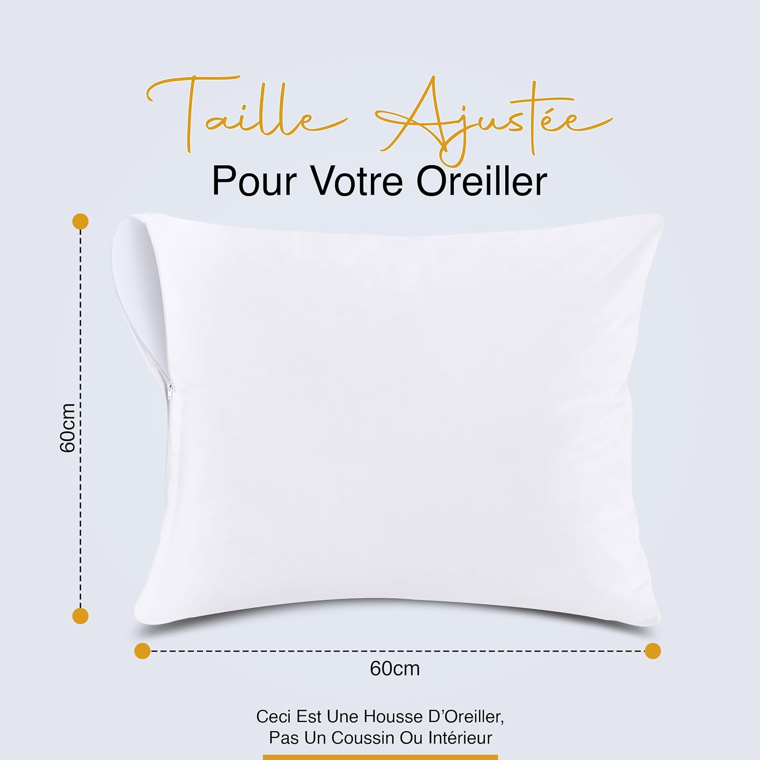Detalle 2 de Utopia Bedding Protège Oreiller 60x60 cm