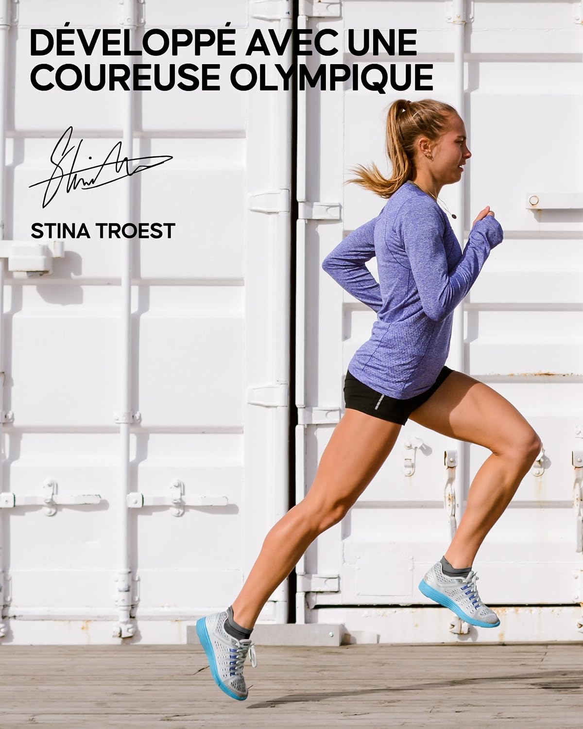Detalle de DANISH ENDURANCE Chaussettes de course respirantes unisexes (lot de 3) — coupe basse
