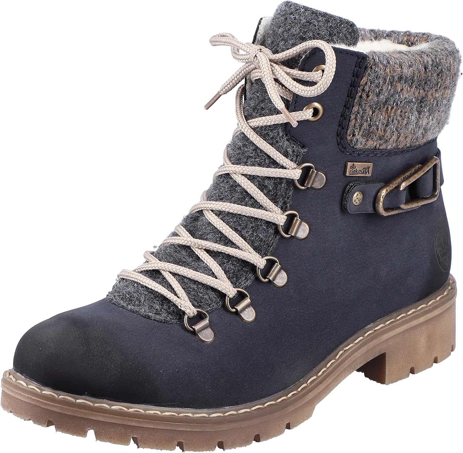 Detalle de Rieker Y9131 botte tendance femme : confort antistress et chaleur au quotidien