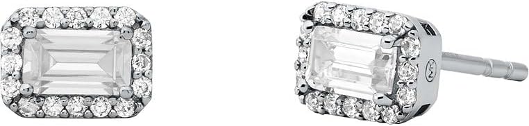 Detalle de Michael Kors parure femme en pierres semi-précieuses (collier + boucles d’oreilles) couleur argent