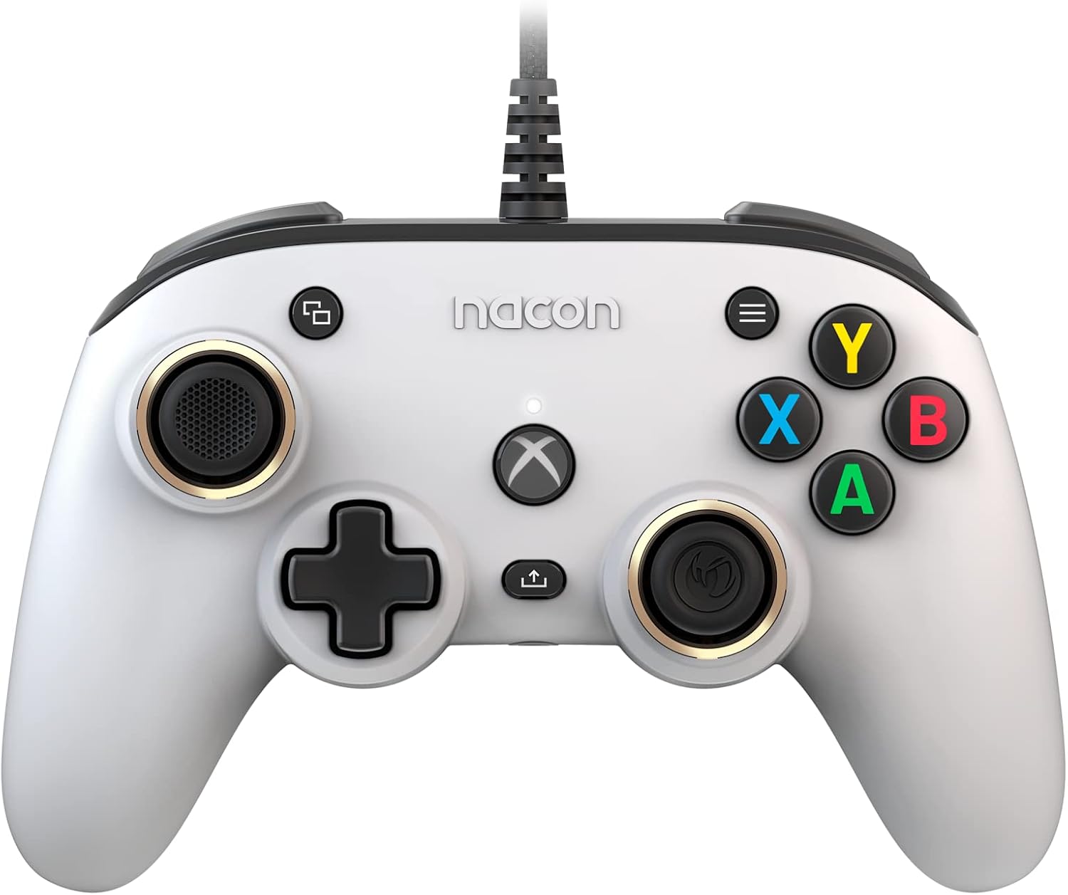 Detalle de Nacon Pro Compact Controller blanc USB pour Xbox One, Xbox Series X|S et PC (Windows 10)
