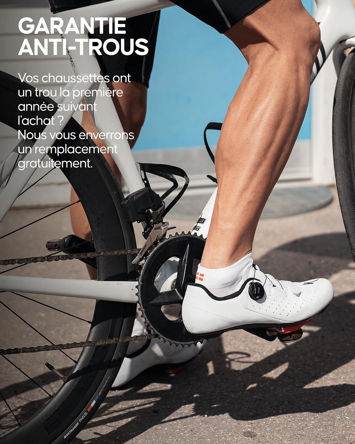 Detalle 2 de Chaussettes DANISH ENDURANCE pour vélo, 3 paires