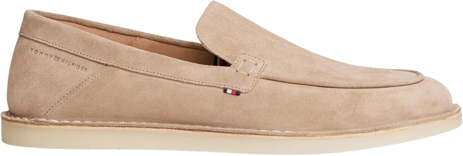 Detalle 2 de Tommy Hilfiger Homme Hilfiger Stitchdown Suede Loafer FM0FM05782 – mocassins en suède